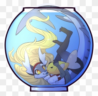 [sticker] Fishbowl - Cartoon Clipart
