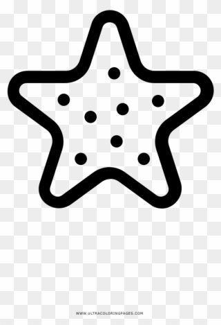 Starfish Coloring Page - Baby Apron Vector Clipart