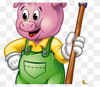 Pig Clipart Grandma - Three Little Pigs Character - Png Download