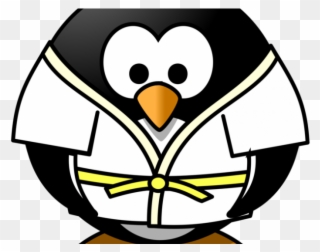 Penguin Clipart Sport - Judo Cartoon - Png Download