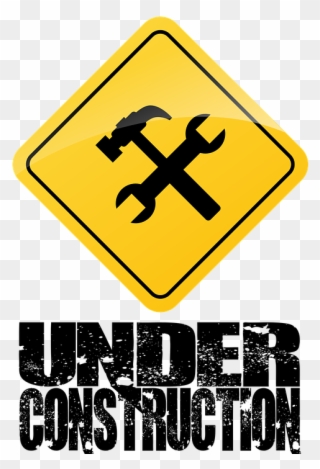 Construction, Safety, Site, Banner, Sign, Yellow - Under Construction Banner Png Clipart
