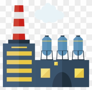 Factory Creative Vector Design Chimney Icon - Factory Vector Png Clipart