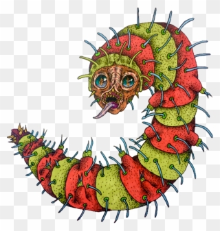 Image Of Prong Worm Of Peru - Illustration Clipart