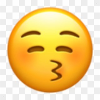 7/ L'émoji Bisou - Smiley Face Emoji Apple Clipart