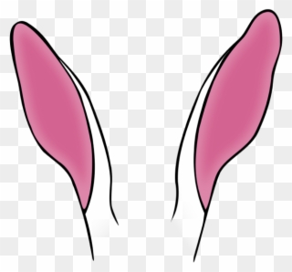 Clipart Of Bunny, Transparent Long And 2 Ear - Rabbit Ear Clip Art - Png Download