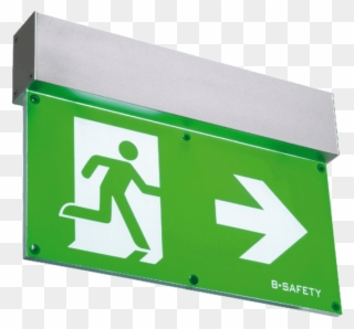 Emergency Exit Luminaire In Modern Design - Emergency Exit Sign Clipart