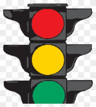Traffic Light Clipart Rag - Stop Look And Listen Sign Clipart - Png Download