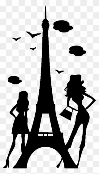 Sticker Paris Capitale De La Mode Ambiance Sticker - Silhouette Clipart