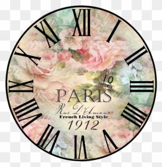 Free Vintage Clock - Laminas De Transferencia Para Reloj Clipart