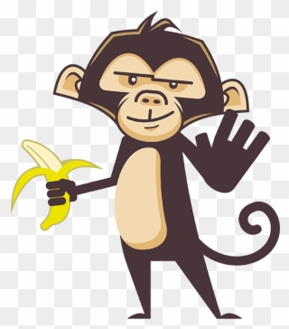 I'll Find Ripe Banana From The Jungle - Cartoon Clipart