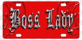 Classic License Plate - Calligraphy Clipart
