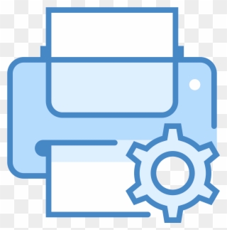 The Icon For Printer Maintenance Is A Large Horizontal - Hard Copy Computer Clipart