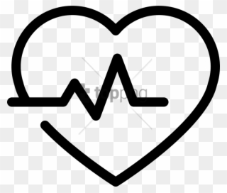 Free Png Download Corazon Con Linea De Vida Png Images - Lifeline In Heart Icon Clipart