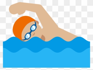 Open - Swimming Emoji Png Clipart