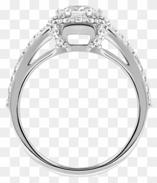 Princess Halo Ring - Pre-engagement Ring Clipart
