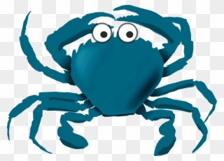 Cartoon Blue Crab Images Stickers Zazzle Ⓒ - Blue Crab Clipart - Png Download