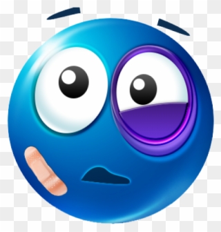 Blue Eyes Clipart Emoji Eye - Black Eye Emoji - Png Download