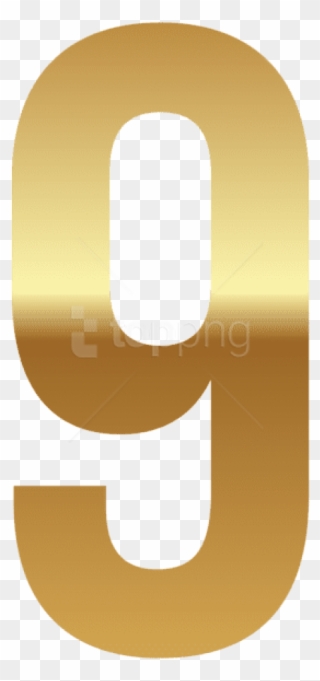 Free Png Download Golden Number Nine Clipart Png Photo - Golden Nine Transparent Png