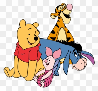 New Pooh, Piglet, Tigger, Eeyore Posing - Cartoon Clipart (#4087682 ...