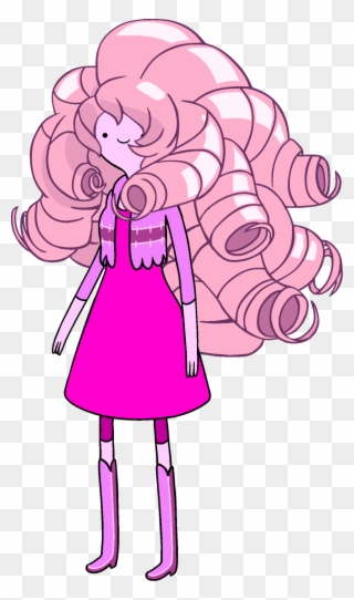 Princess Bubblegum With Rose Quartz's Hair - Steven Universe Rose Quartz Drawing Clipart