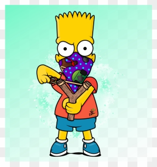 Blunt Drawing Bart Simpson - Bart Simpson Png Transparent Clipart