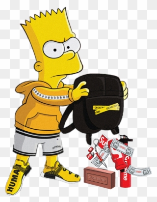 15 Bart Drawing Supreme For Free Download On Ya Webdesign - Gucci Bart Simpson Supreme Clipart