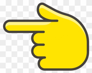 Backhand Index Pointing Left Emoji - Sign Clipart