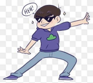 Also Here's A Doodle Of Karamatsu From Memory Bc He's - Cartoon Clipart