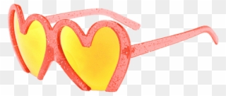 Clipart Sunglasses Red Heart - Heart - Png Download