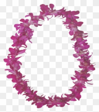 Flower Lei Png - Flower Necklace Hawaiian Lei Png Clipart