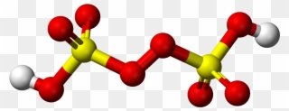Peroxydisulfuric Ac - Oleum Molecule Clipart