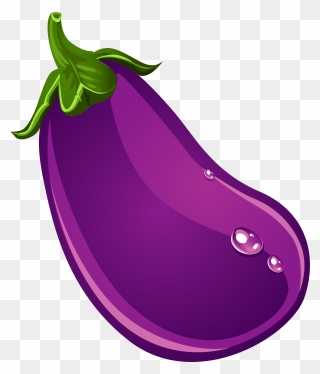 Fruit Eggplant - Cartoon Vegetables Clipart