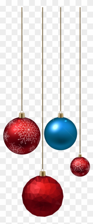 Free Png Download Blue And Red Christmas Ball Clipart - Png Format Christmas Ball Png Transparent Png
