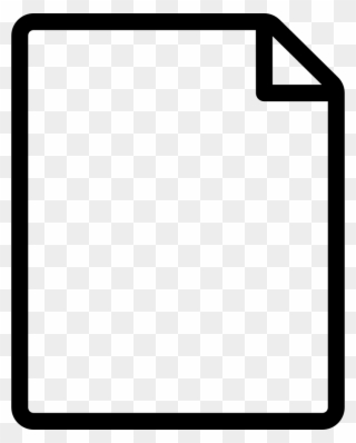 Thin Transparent Paper - Binary Document Icon Clipart