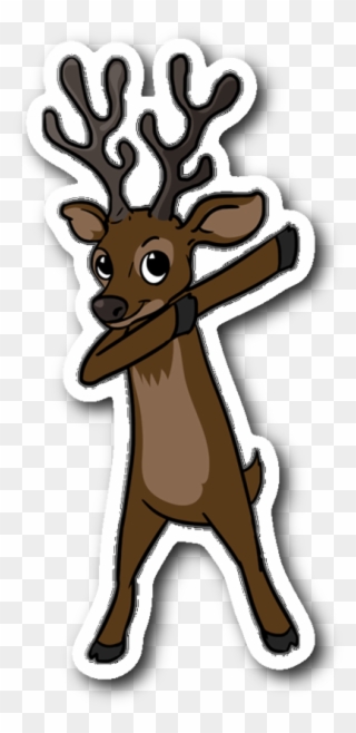 Deer Sticker For Car Bumper, Zoologist Gifts For Hunters Clipart