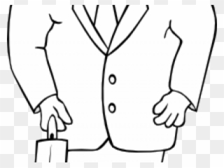 Suit Clipart Suited Man - Man In Suit Cartoon - Png Download
