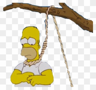 #simsons #depressed #sad #autodestruction #aesthetic - Homer Simpson Sad Clipart