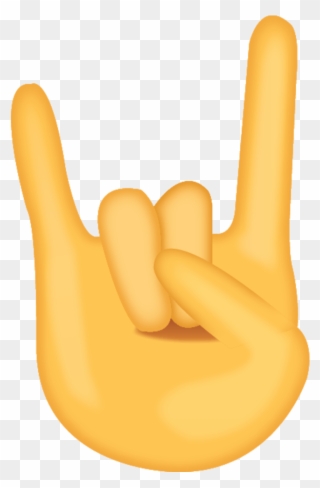 Hand Emoji Clipart Cool Hand - Rock On Emoji Png Transparent Png