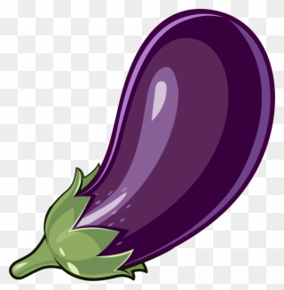 Stuffing Material Transprent Free - Eggplant Cartoon Png Clipart