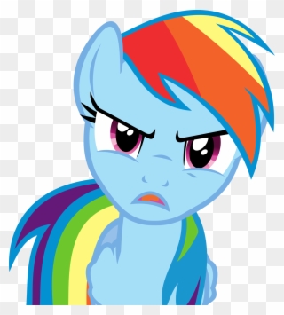 Zombie Rainbow Dash From My Little Pony - Mlp Angry Rainbow Dash Clipart