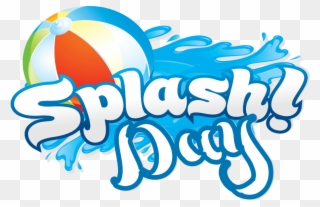 Beach Ball Clipart Splash Pad - Water Slide Party Clipart - Png Download