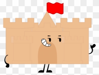 Pixel Clipart Sandcastle - Bfdi Castle - Png Download