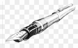 Pen - Fountain Pen Drawing Clipart