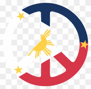 Philippines Cliparts - Peace Sign Philippine Flag - Png Download