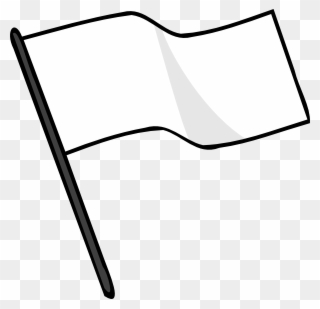 Waving White Flag Svg Clip Arts 600 X 580 Px - Png Download
