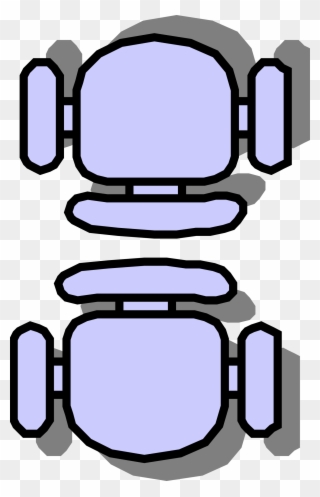 Big Image - Chair Clipart Top View - Png Download
