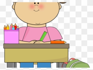 Kid Working Clipart - Png Download