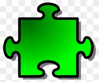 Jigsaw, Puzzle, Shape, Piece, Green, Join, Connect - Colorful Puzzle Piece Template Clipart