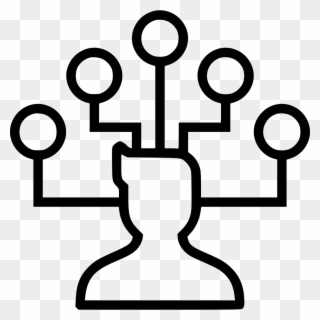 Businessman Nodes Team Hierarchy Structure Svg Comments - Icono Nodos Png Clipart