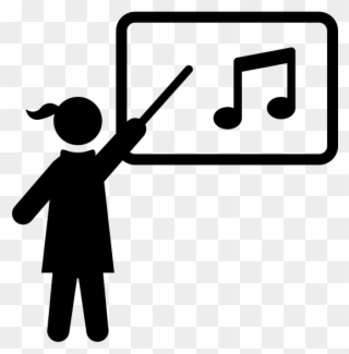 The Connection Singapore Platform - Music Teacher Clipart Black And White - Png Download